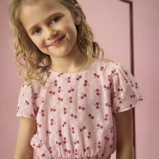 Creamie kleit Crepe Dobby kirssidega